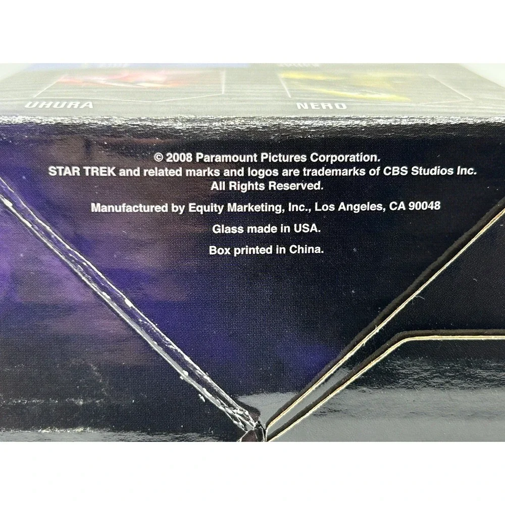 Star Trek Captain Kirk Chris Pine Collectable Movie Promotion Glass 6